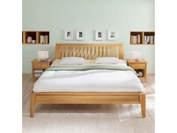 bett ohne kopfteil 140x200, massives bettgestell "ametrin" (ohne kopfteil) - öko, fair einkaufen, Design ideen