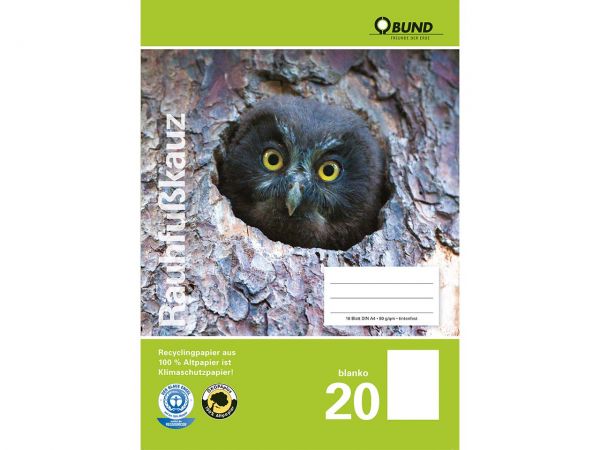 BUND Doppelheft DIN A4 Lin. 20 blanko