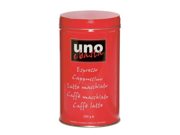 Kaffeedose "uno e basta"