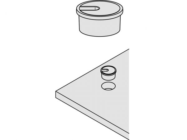 Kabeldurchlass Buche