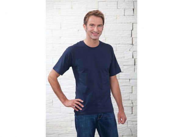 memo T-Shirt Gr. S 160g/m² blau aus Bio-Baumwolle mit Fairtrade-Siegel