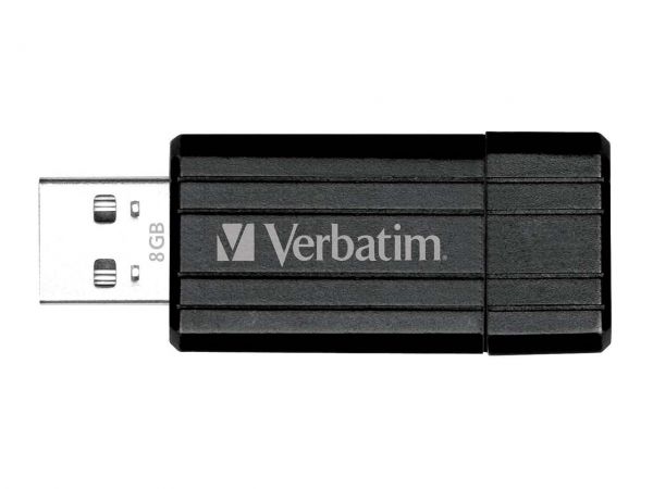 Verbatim USB-Stick "PinStripe" schwarz, 8GB, USB 2.0