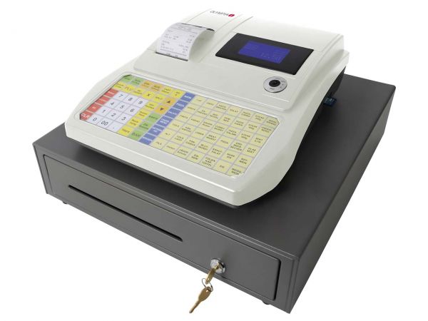 Olympia Kasse "CM 942F" hellgrau