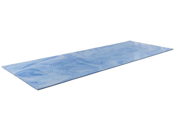 Yogamatte 67 x 200 x 1 cm blau