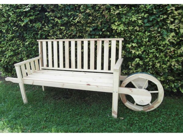 Gartenbank mit Rad