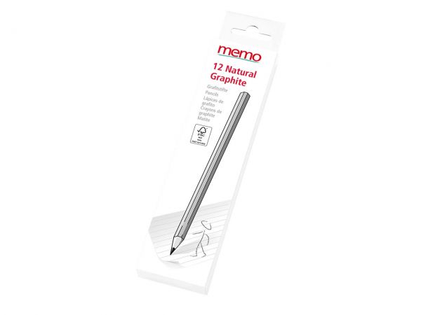 memo Natural Graphite 2B 12 Stück