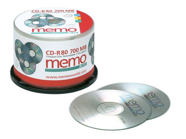 50 memo CD-R80 700MB in Spindel