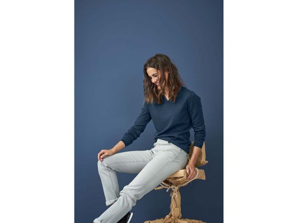 Bio-Damen-Jeans "Donna" grau, Gr. 27R
